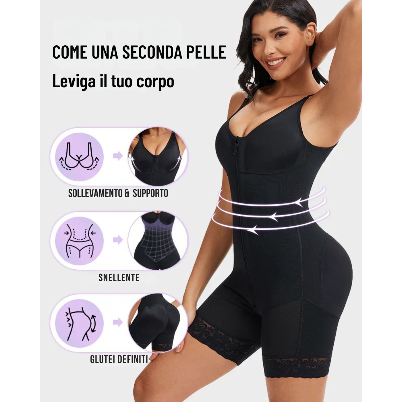 ⚡️Body modellante con reggiseno incorporato