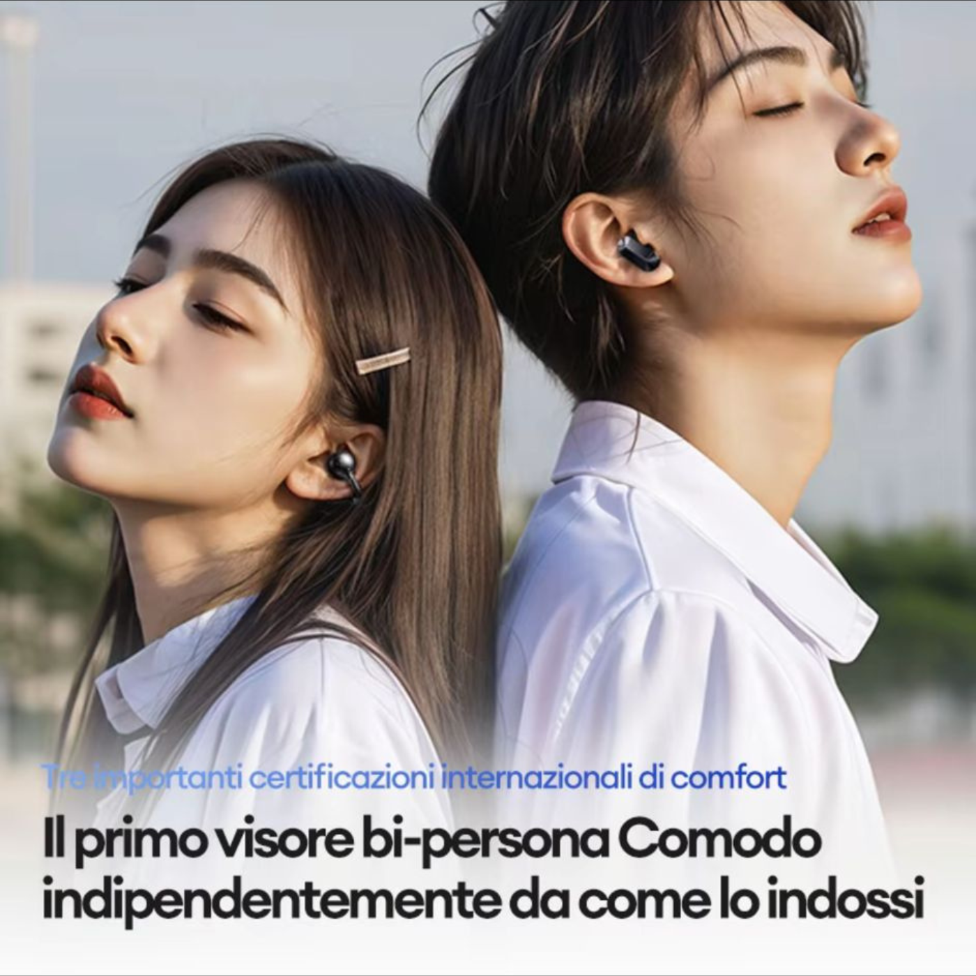 PAXA - Auricolari dual mode, 2 paia in 1, utilizzabili contemporaneamente!