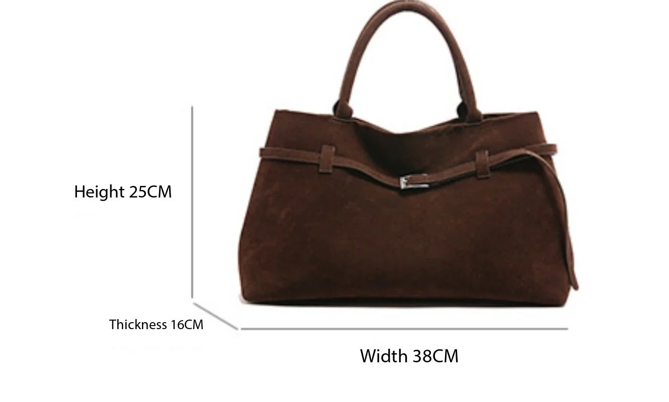 Amalia | Borsa in pelle scamosciata