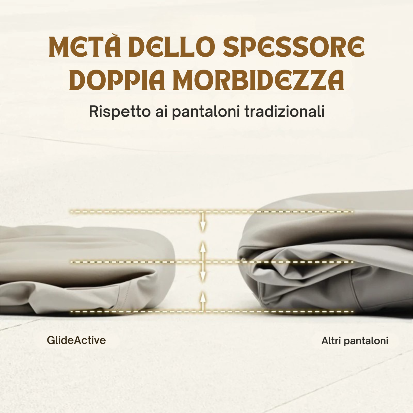 GlideActive - Pantaloni sportivi da uomo con cintura espandibile